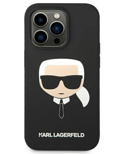 Калъф Karl Lagerfeld - Karl Head, iPhone 14 Pro, черен - 1